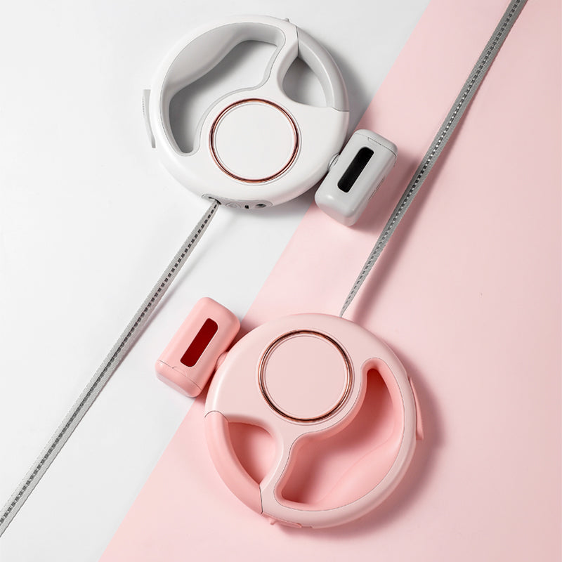 Lesă Groomie Fashion Retractabilă de 3M cu Lanternă LED, Suport pentru Punguțe și Padlock